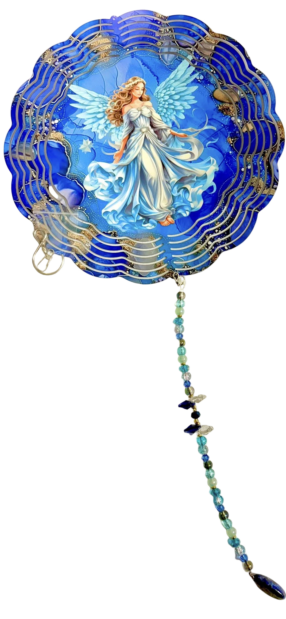 Wind Spinner with Jewel Strand Angels – Anna's aDOORable Wreaths