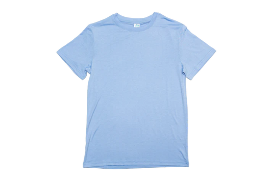 Z. T-SHIRTS BLANK CUSTOM BABY BLUE