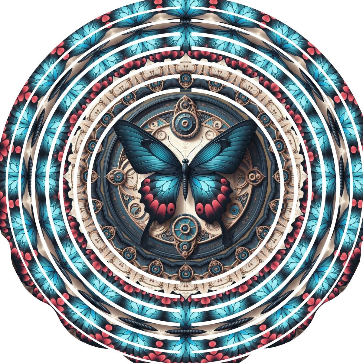 WIND SPINNER - BUTTERFLY BLUE WINGS