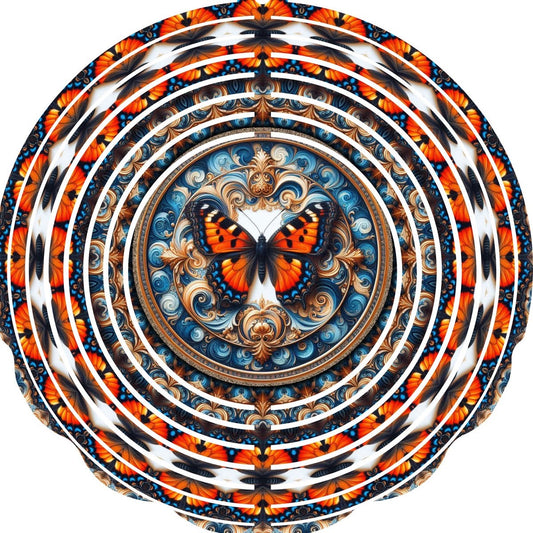 WIND SPINNER - BUTTERFLY BRIGHT ORANGE