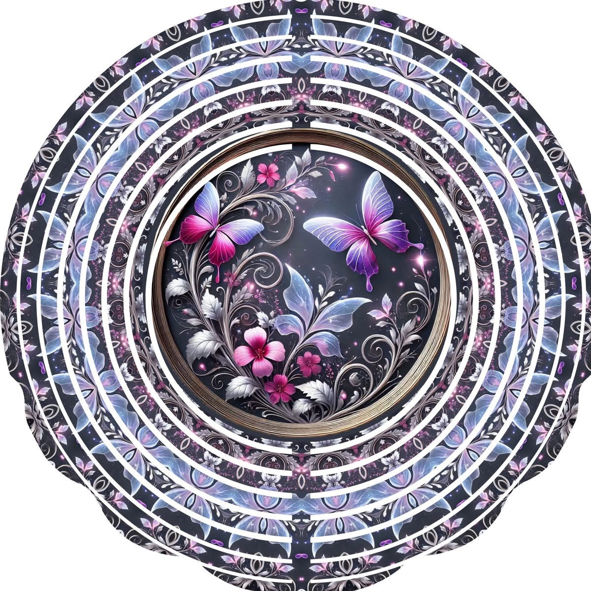 WIND SPINNER - BUTTERFLY LIGHT  PURPLE
