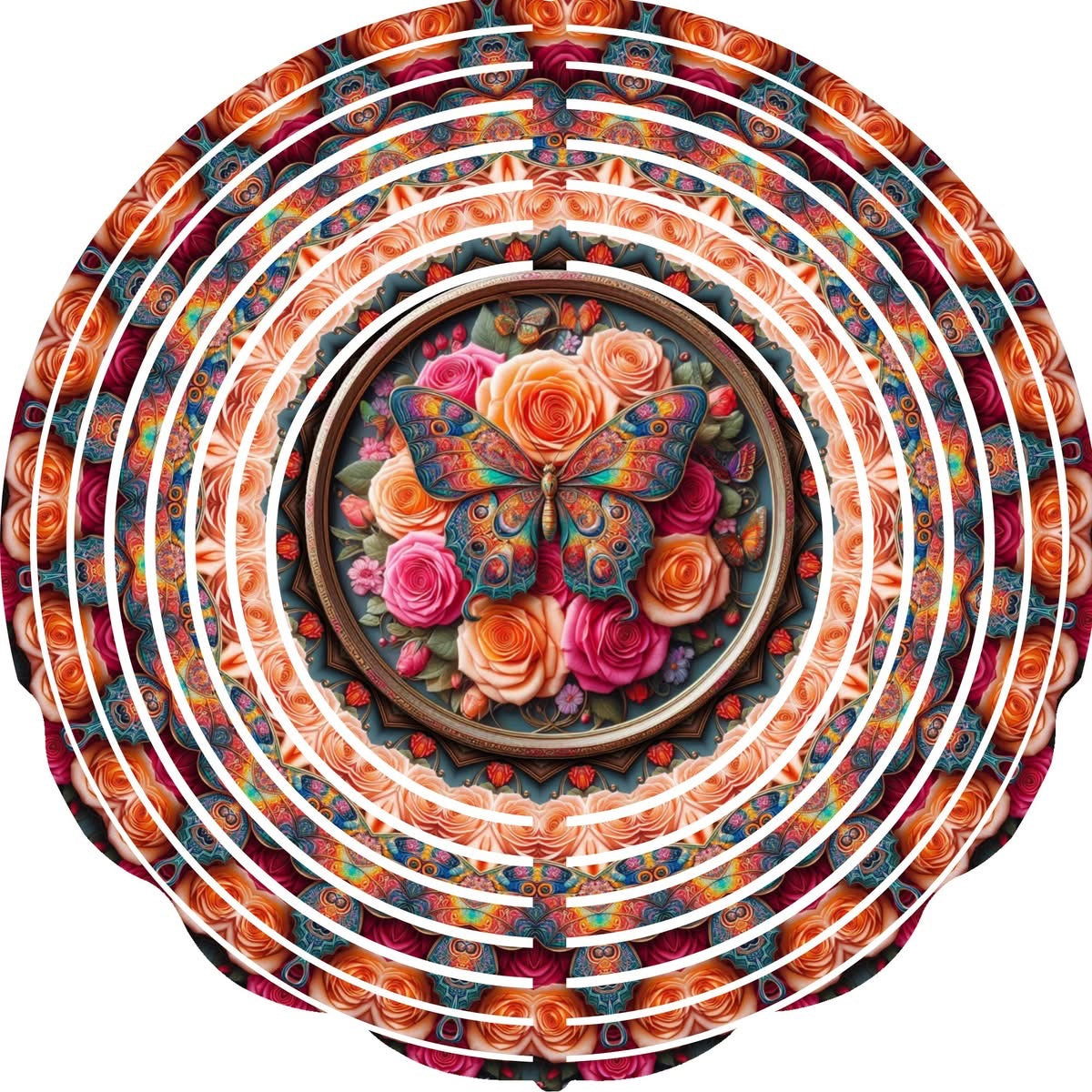 WIND SPINNER - BUTTERFLY LG ROSES