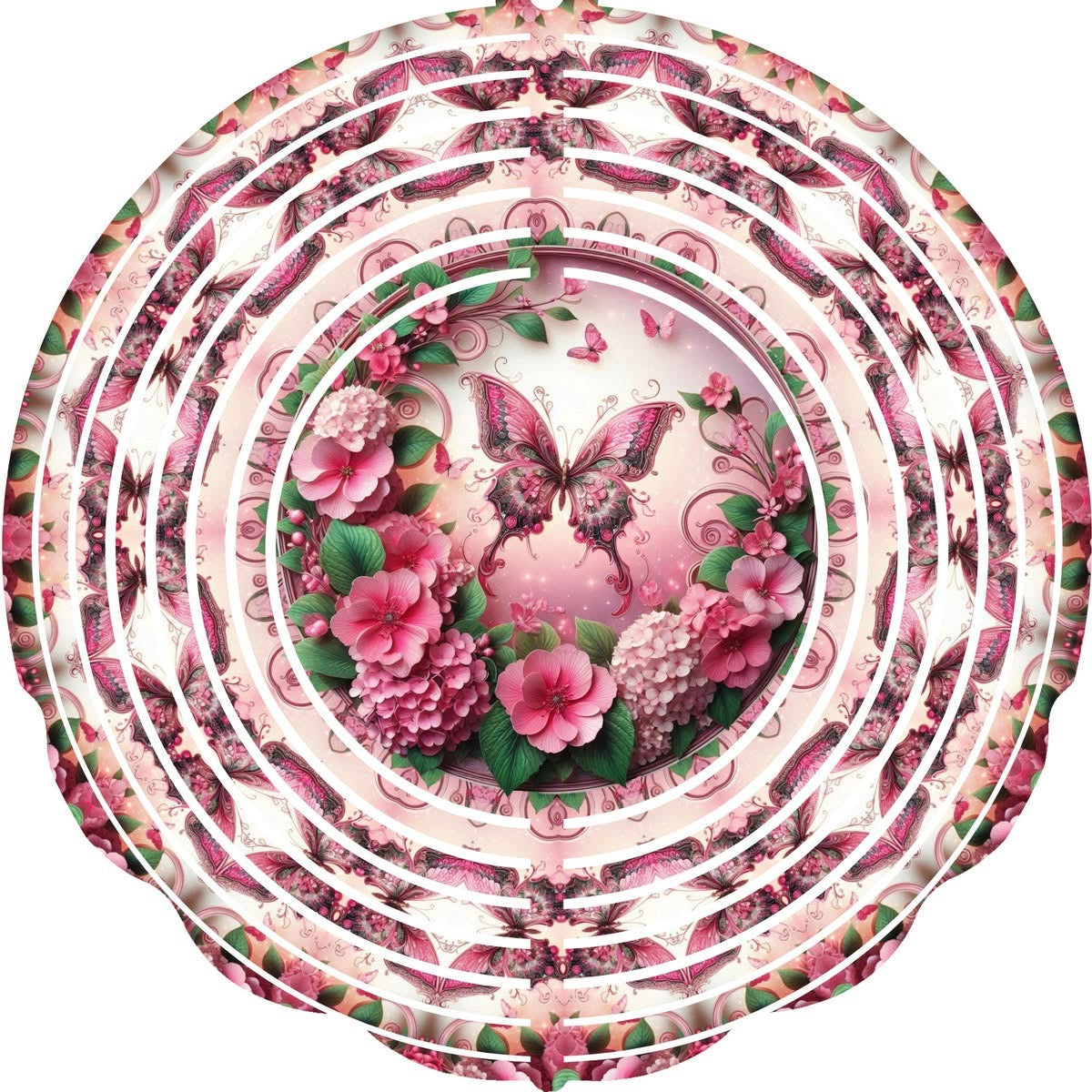 WIND SPINNER - BUTTERFLY PINK WINGS