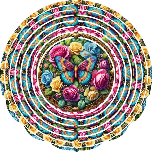 WIND SPINNER - BUTTERFLY PASTEL DARK