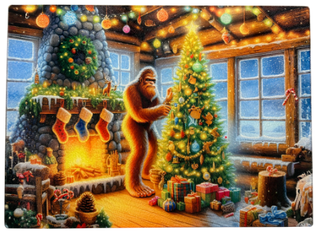 Cutting Board - CHRISTMAS BIGFOOT