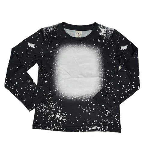 Long Sleeve Shirt Faux Bleached - BLANK CUSTOM