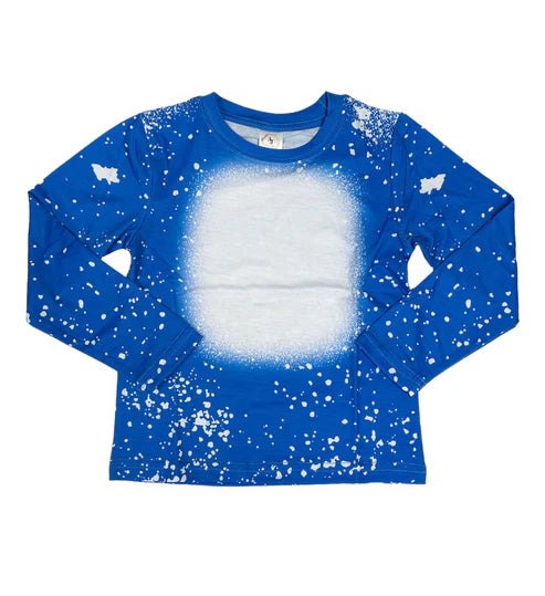 Z. LS Faux Bleached - BLANK CUSTOM BLUE