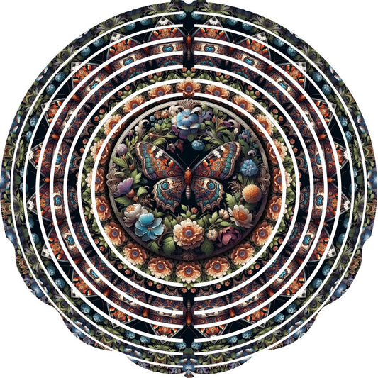 WIND SPINNER - BUTTERFLY DARK COLORS