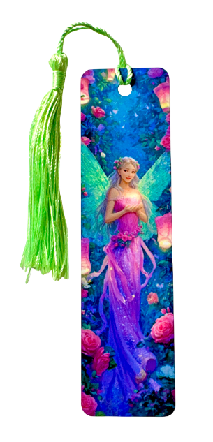 BOOKMARK - FAIRY WITH GLOWING LATERNS