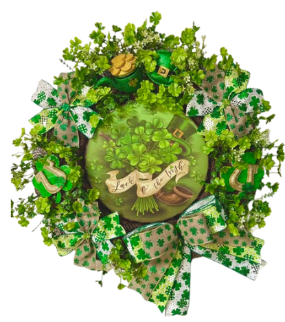 Custom and Seasonal Wreaths St Patrick's Day "Luck of the Irish"