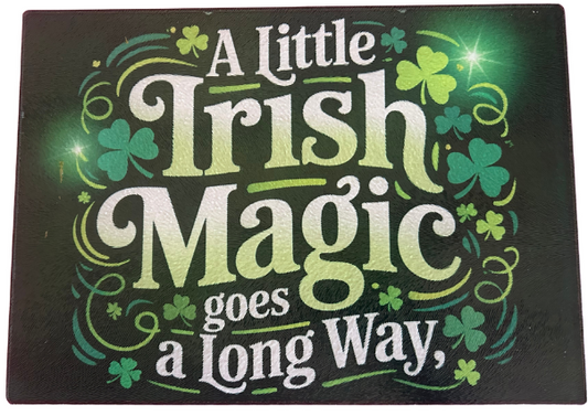 Tempered Glass Cutting Board St. Patrick's Irish Magic