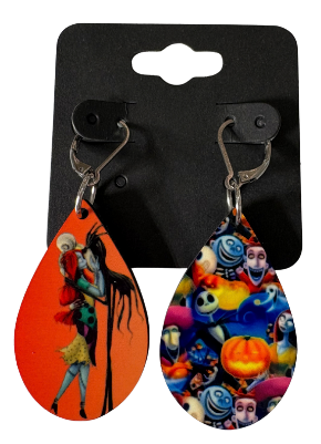EARRINGS - HALLOWEEN JACK SKELLINGTON & SALLY