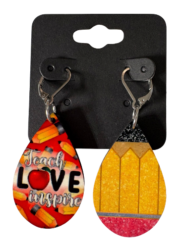 EARRINGS - TEACHER LOVE INSPIRE