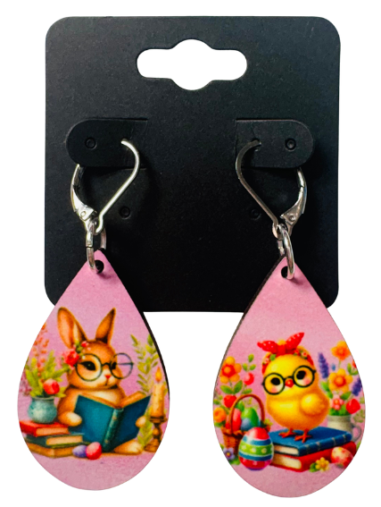 EARRINGS - EASTER BUNNY & CHICK BOOKS