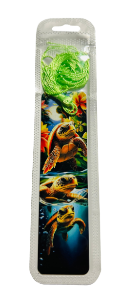 BOOKMARK - TURTLE TRIO SWIMMING TOGETHER