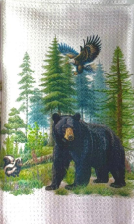 TOWELS - BEAR BLACK SKUNK