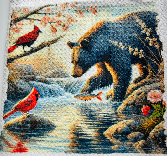 TOWELS - BEAR BLACK FISHING