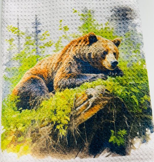 TOWELS - BEAR BROWN RESTING