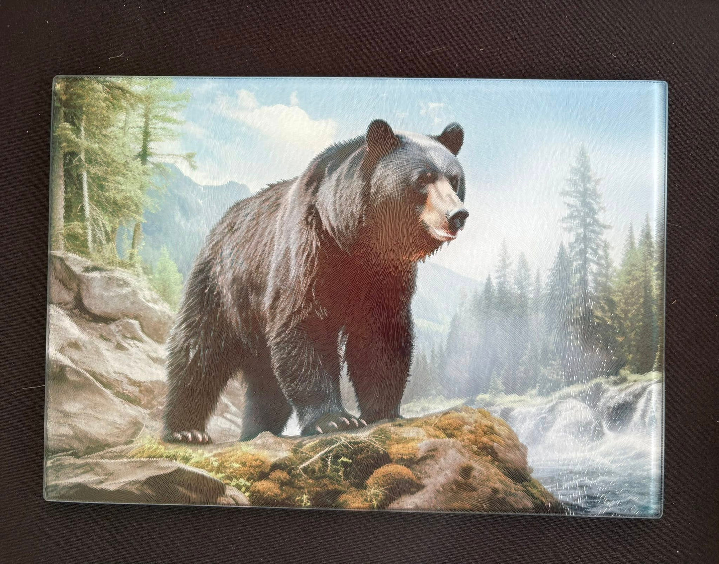 Glass Cutting Board - Bears
