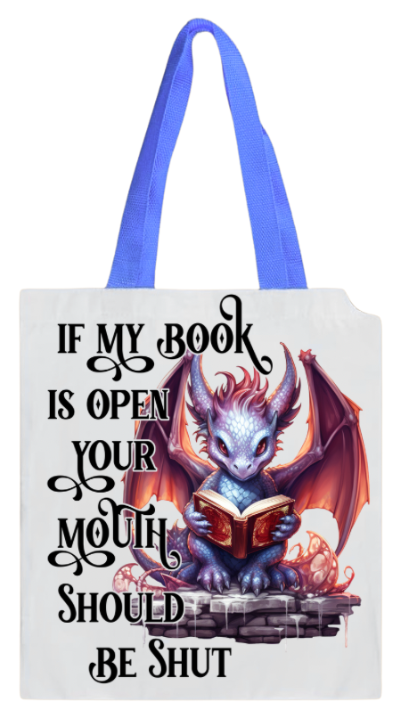 BOOK BAG - DRAGON BOOK OPEN MOUTH SHUT