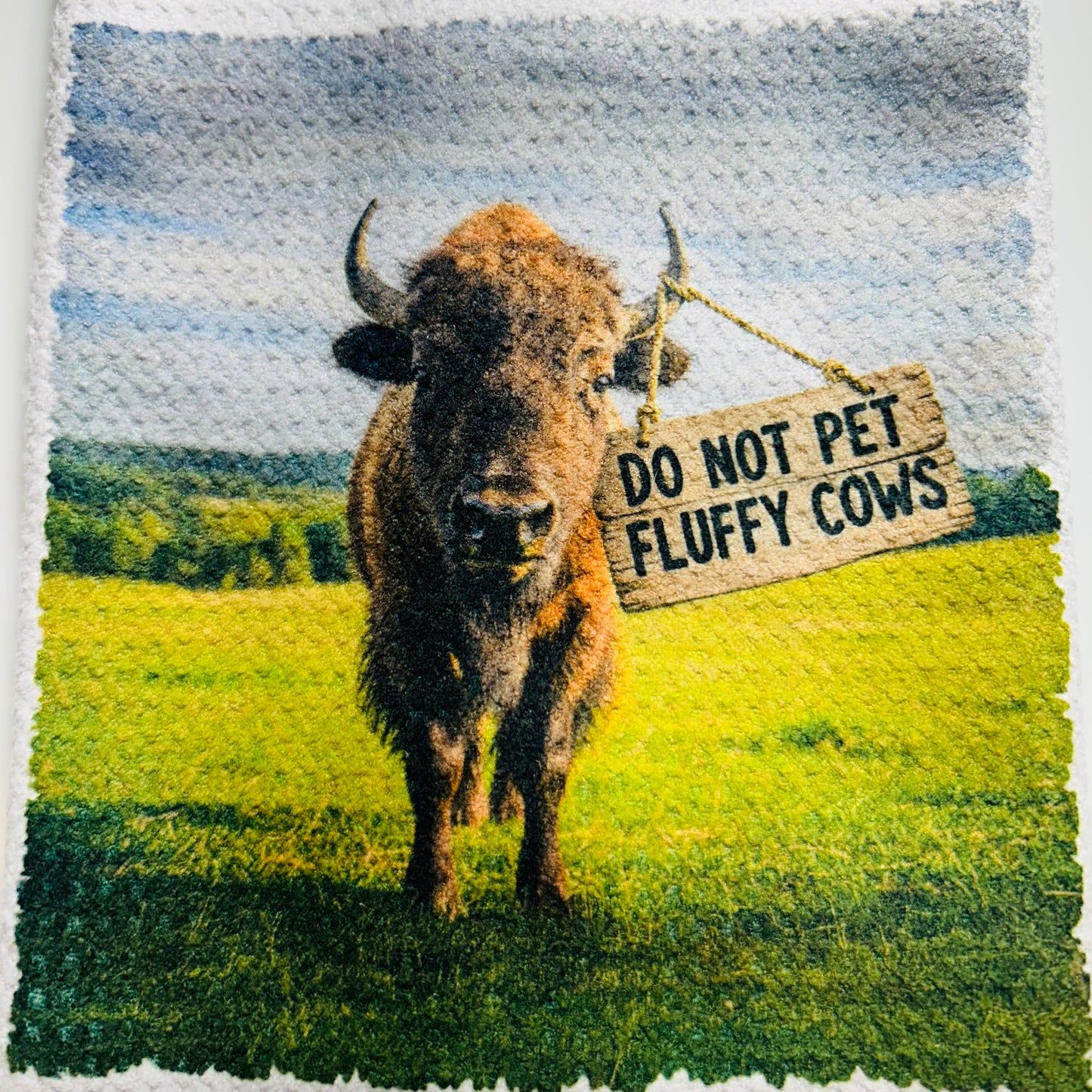 Towels - Buffalo "Don't Pet Fluffy Cows"