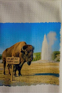 TOWELS - BUFFALO DON'T PET GEYSER