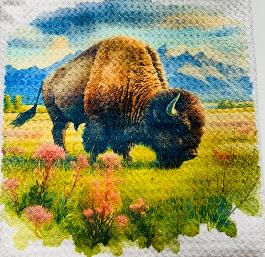 TOWELS - BUFFALO GRAZING