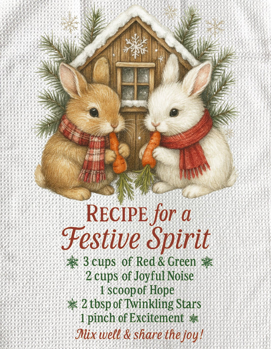 Towels - CHRISTMAS RECIPE FESTIVE SPIRIT