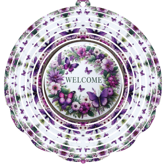 WIND SPINNER - BUTTERFLY WELCOME