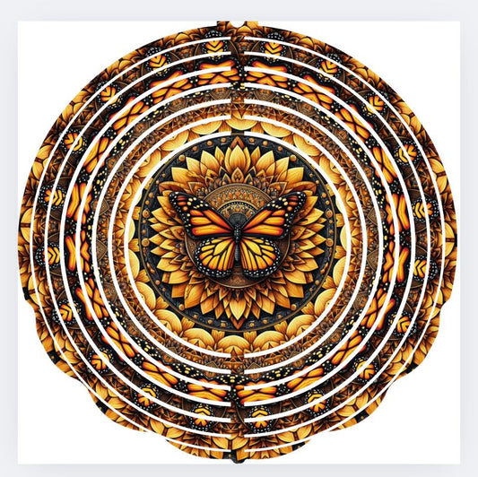 WIND SPINNER - BUTTERFLY SUNFLOWER