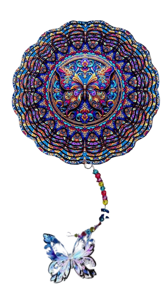 WIND SPINNER - BUTTERFLY COLORFULL PAPER ROLLS