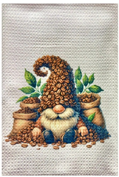 TOWELS - GNOME COFFEE BEAN HAT