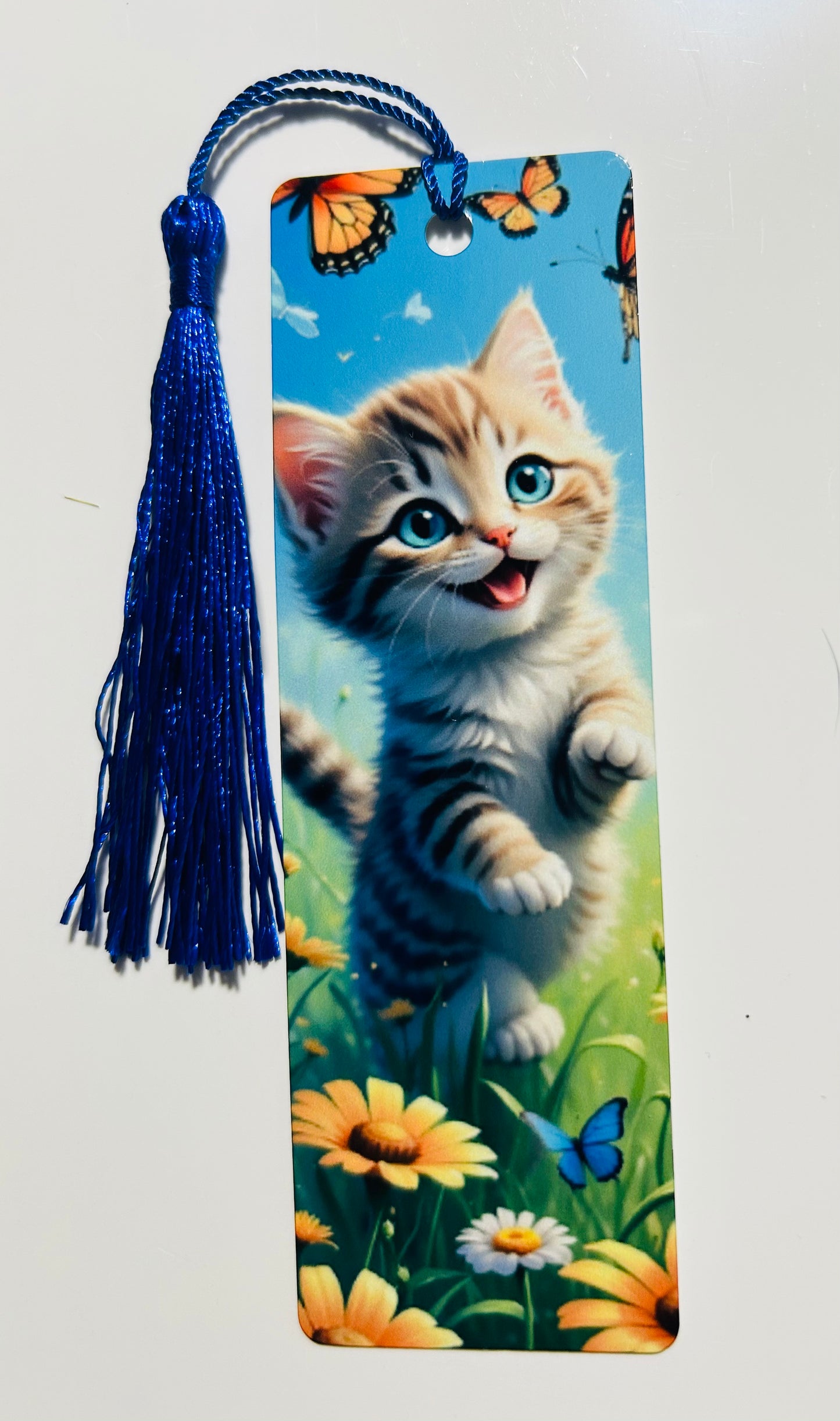Metal Bookmark - Cat