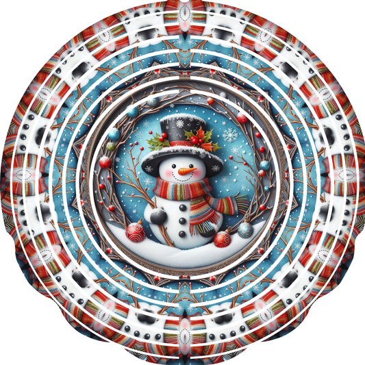 WIND SPINNER - CHRISTMAS SNOWMAN BRANCHES