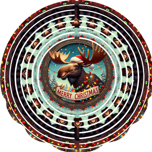 WIND SPINNERS - CHRISTMAS MOOSE