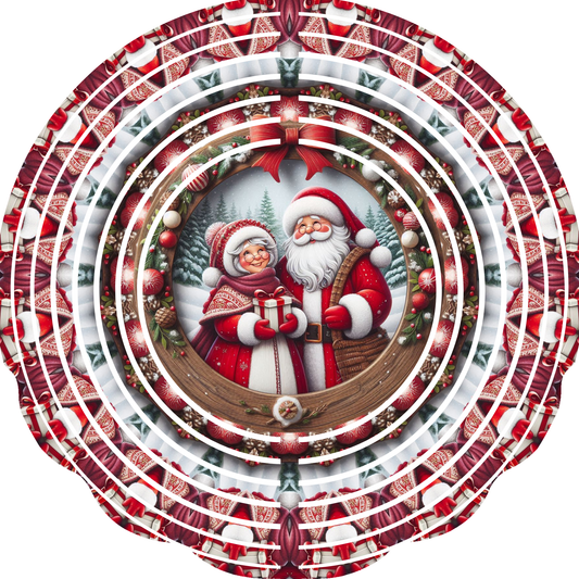 WIND SPINNER - CHRISTMAS MR & MRS CLAUS