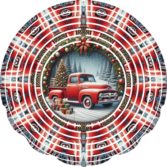 WIND SPINNERS - CHRISTMAS TRUCK & TRAIN