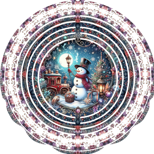 WIND SPINNER - CHRISTMAS SNOWMAN VINTAGE