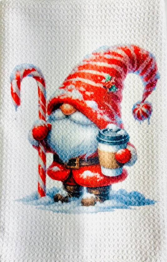 TOWELS - CHRISTMAS GNOME HOT DRINK