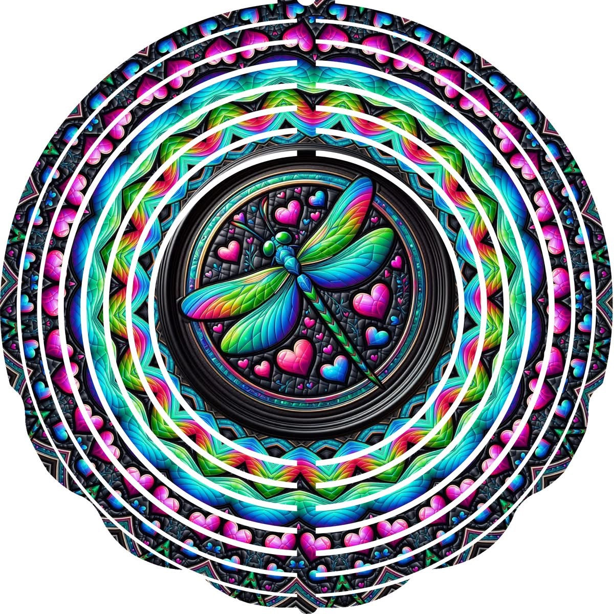 WIND SPINNER - DRAGONFLY HEARTS