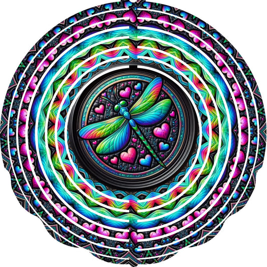 WIND SPINNER - DRAGONFLY HEARTS
