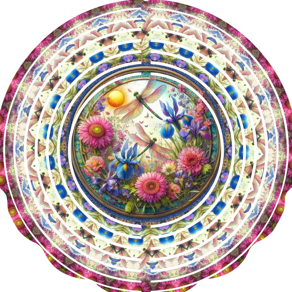 WIND SPINNER - DRAGONFLY SUN