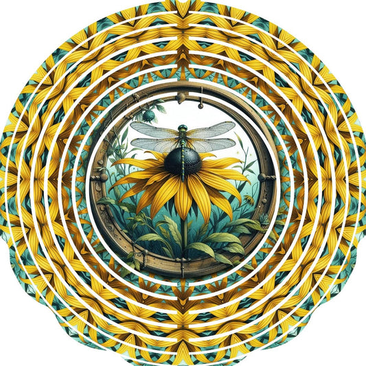 WIND SPINNER - DRAGONFLY SUNFLOWER