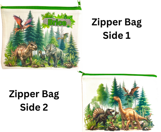 ZIPPER BAGS - DINOSUARS