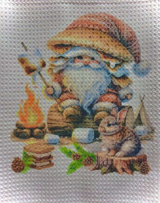 TOWELS - GNOME SMORES CAMPFIRE