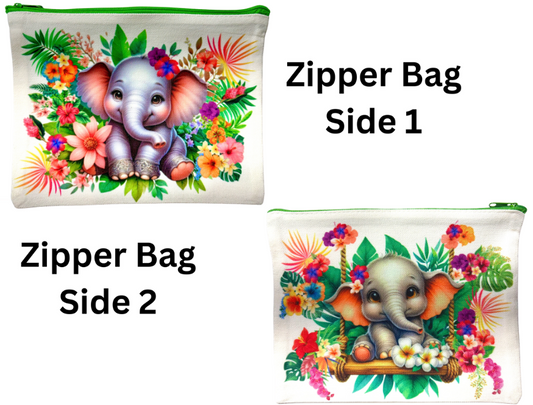 ZIPPER BAG - ANIMAL ELEPHANT