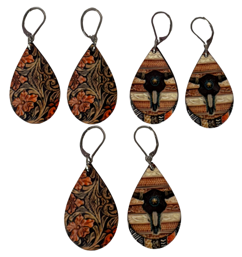 EARRINGS -SOUTHWEST SKULLS