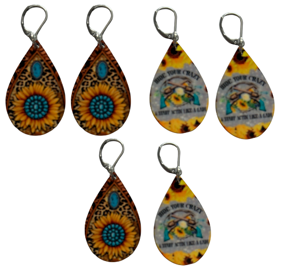 EARRINGS -SUNFLOWER