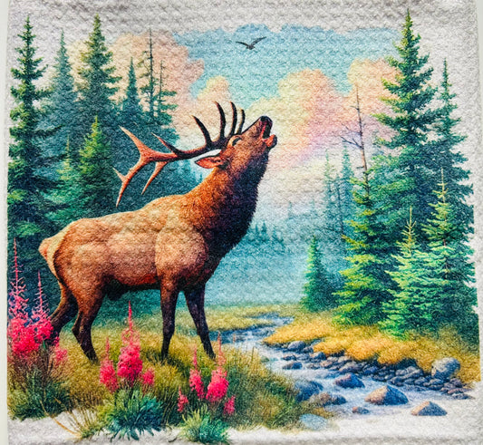 TOWELS - ELK BUGLING BY STREAM
