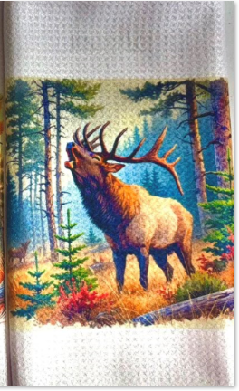TOWELS - ELK BUGLING TREES